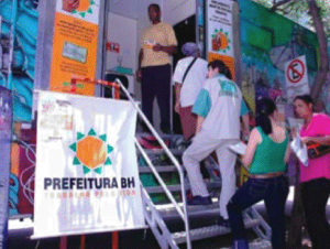 Participatory Budgeting Mobile Voting Station. Photo from Tiago Peixoto.